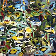 Christopher Brown - Almanac (Paintings) h: 65 x w: 65 in / h: 165.1 x w: 165.1 cm