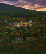 Scott Prior - Fairgrounds at Twilight (Paintings) h: 17 x w: 14 in / h: 43.2 x w: 35.6 cm