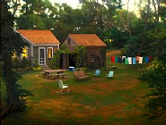 Scott Prior - House in Wellfleet (Paintings) h: 12 x w: 15.5 in / h: 30.5 x w: 39.4 cm