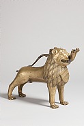 Lion aquamanile with double-headed serpent