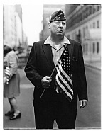 Veteran with a flag, N.Y.C.