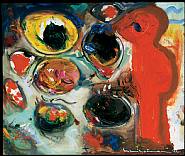 Hans Hofmann - The Conjurer (Paintings) h: 63 x w: 76 cm / h: 24.8 x w: 29.9 in