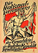 Max Pechstein - The National Assembly: Cornerstone of the German Socialist Republic (Works on Paper (Drawings, Watercolors etc.)) h: 26.8 x w: 19.5 in / h: 68.1 x w: 49.5 cm