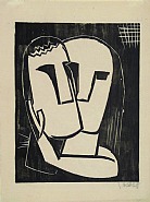 Karl Schmidt-Rottluff - Lovers (Prints and Multiples) h: 19.6 x w: 15.4 in / h: 49.8 x w: 39.1 cm
