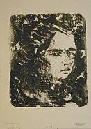 Erich Heckel - Head of a Girl (Prints and Multiples) h: 12.9 x w: 10.1 in / h: 32.8 x w: 25.7 cm