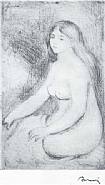 Pierre-Auguste Renoir - Baigneuse Assise (Prints and Multiples) h: 8.6 x w: 5.5 in / h: 21.8 x w: 14 cm