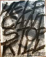 Vito Acconci - Approved - But Don't Be Fooled, This Is A Message from the American Lover (Prints and Multiples) h: 30 x w: 23.5 in / h: 76.2 x w: 59.7 cm