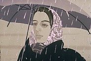 Alex Katz - Gray Umbrella (Prints and Multiples) h: 20 x w: 30.2 in / h: 50.8 x w: 76.7 cm