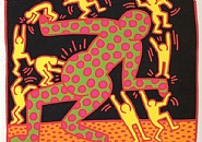 Keith Haring - Fertility #3 (Prints and Multiples) h: 42 x w: 50 in / h: 106.7 x w: 127 cm