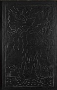 Keith Haring - Angels and Coyotes (Works on Paper (Drawings, Watercolors etc.)) h: 30 x w: 40 in / h: 76.2 x w: 101.6 cm