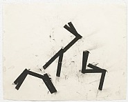 Joel Shapiro - Untitled (Works on Paper (Drawings, Watercolors etc.)) h: 19.6 x w: 25 in / h: 49.8 x w: 63.5 cm