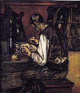 Hombre comiendo (Fragmento de 'La taberna')