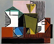 Compotier, bouteille et verre