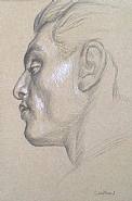 Paul Cadmus - Head C9 (Works on Paper (Drawings, Watercolors etc.)) h: 12 x w: 8 in / h: 30.5 x w: 20.3 cm