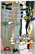 Roy Lichtenstein - Water Lilies with Japanese Bridge (Mixed Media) h: 83.2 x w: 58 in / h: 211.3 x w: 147.3 cm