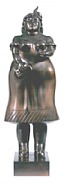 Fernando Botero - Donna Vestita (Sculptures) h: 29.6 x w: 10 x d: 9 in / h: 75.2 x w: 25.4 x d: 22.9 cm