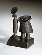 Max Ernst - Fille et mère (Mother and daughter) (Sculptures) h: 46 x w: 26.5 x d: 28.5 cm / h: 18.1 x w: 10.4 x d: 11.2 in