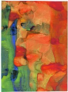 Gerhard Richter - Ohne Titel (11.2.97) (Works on Paper (Drawings, Watercolors etc.)) h: 14.7 x w: 10.9 cm / h: 5.8 x w: 4.3 in