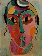 Alexej Jawlensky - Mystischer Kopf (Paintings) h: 38.7 x w: 29.9 cm / h: 15.2 x w: 11.8 in