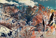 Gerhard Richter - Ohne Titel (8.3.89) (Paintings) h: 10 x w: 15 cm / h: 3.9 x w: 5.9 in