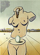 Salvador Dalí - Birth of Venus (Prints and Multiples) h: 22.9 x w: 16.9 in / h: 58.2 x w: 42.9 cm