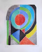 Sonia Delaunay-Terk - Avec Moi-Même (Prints and Multiples) h: 26 x w: 20 in / h: 66 x w: 50.8 cm