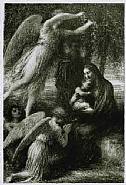 Henri Fantin-Latour - L'enfance du Christ (Le Repos de la Sainte Famille) (Prints and Multiples) h: 9 x w: 6 in / h: 22.9 x w: 15.2 cm