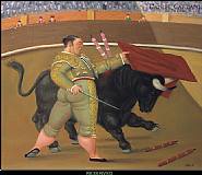Fernando Botero - Pase de pecho (Paintings) h: 39 x w: 46.5 cm / h: 15.4 x w: 18.3 in