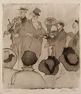 Jacques Villon - Le Concert sur la Plage (Musicians on the Beach) (Prints and Multiples)