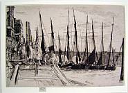James Abbott McNeill Whistler - Billingsgate (Prints and Multiples) h: 6 x w: 9 in / h: 15.2 x w: 22.9 cm