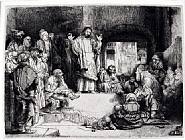 Rembrandt van Rijn - Christ Preaching (La Petite Tombe) (Prints and Multiples) h: 6.1 x w: 8.1 in / h: 15.5 x w: 20.6 cm