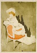 Jacques Villon - La Parisienne (tournee a gauche, petite planche) (Prints and Multiples)