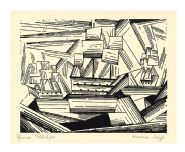 Lyonel Feininger - Kreuzende Segelschiffe 2 (Cruising Sailing Ships 2) (Prints and Multiples)