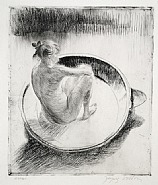 Jacques Villon - Fillette Assise Dans un Tub (Prints and Multiples)