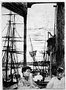 James Abbott McNeill Whistler - Rotherhithe (Prints and Multiples) h: 10.2 x w: 7.1 in / h: 25.9 x w: 18 cm