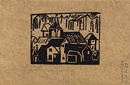 Lyonel Feininger - Kirche und Dorf (Church and Village) (Prints and Multiples)