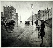 Martin Lewis - Rainy Day, Queens (Prints and Multiples)