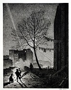 Martin Lewis - Tree, Manhattan (Prints and Multiples)