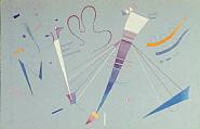 Wassily Kandinsky - Composition (Untitled) (Works on Paper (Drawings, Watercolors etc.)) h: 31 x w: 47.6 cm / h: 12.2 x w: 18.7 in