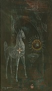 Leonora Carrington - La Jaca (Paintings) h: 20 x w: 12 in / h: 50.8 x w: 30.5 cm