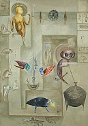 Leonora Carrington - Sanctuary for Furies (Paintings) h: 69 x w: 99 cm / h: 27.2 x w: 39 in