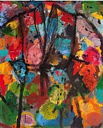 Jim Dine - Mister Coffee Face (Paintings) h: 60 x w: 48 in / h: 152.4 x w: 121.9 cm