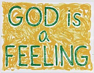 Jonathan Borofsky - God is a Feeling (Prints and Multiples) h: 38 x w: 49 in / h: 96.5 x w: 124.5 cm