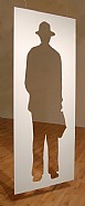 Jonathan Borofsky - Man with a Briefcase (Sculptures) h: 89.2 x w: 35.5 in / h: 226.6 x w: 90.2 cm