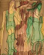 Grace Hartigan - Greta (Paintings) h: 79 x w: 63 in / h: 200.7 x w: 160 cm