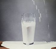 To pour milk into a glass