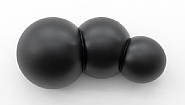 Robert Therrien - No title (Cloud) (Sculptures) h: 121.9 x w: 61 x d: 55.9 cm / h: 48 x w: 24 x d: 22 in