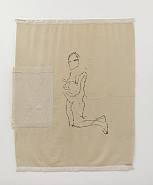 Tracey Emin - Insane Reflection (Textiles) h: 221 x w: 181 cm / h: 87 x w: 71.3 in