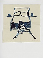 Tracey Emin - Bedside tables and Silence (Paintings) h: 62 x w: 62 cm / h: 24.4 x w: 24.4 in