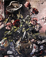 Lovis Corinth - Rosen und eine Kalla (Paintings) h: 76 x w: 59 cm / h: 29.9 x w: 23.2 in
